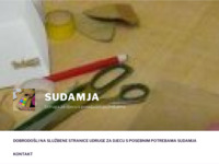 Slika naslovnice sjedišta: Sudamja – Udruga za djecu s posebnim potrebama (http://sudamja.hr)