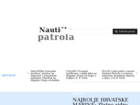 Frontpage screenshot for site: Nautička patrola - Portal za nautiku i nautički turizam (http://www.nauticka-patrola.hr)