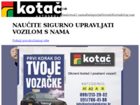 Slika naslovnice sjedišta: Autoskola Kotač (https://autoskolakotac.hr/)