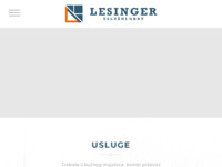 Frontpage screenshot for site: Lesinger uslužni obrt (http://www.lesinger.hr)
