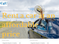 Frontpage screenshot for site: Rent-a-car Choice4u (https://www.choice4u.hr)
