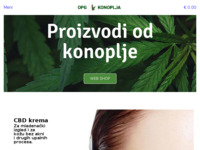 Frontpage screenshot for site: Proizvodi od konoplje - Opg konoplja (https://opgkonoplja.hr/)