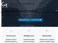 Frontpage screenshot for site: (https://odvjetnik-medved.hr)