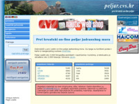 Frontpage screenshot for site: Peljar (http://peljar.cvs.hr/)