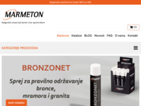 Frontpage screenshot for site: Marmeton - Nadgrobni ukrasi u skladu s emocijama (https://www.marmeton.hr)
