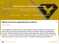 Frontpage screenshot for site: State of Alarcon - News/Blog/Community (https://stateofalarcon.blogspot.com/)