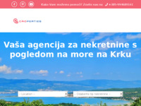 Frontpage screenshot for site: Croperties - Agencija za nekretnine s pogledom na more Krk (https://croperties.net/)