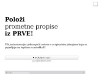 Frontpage screenshot for site: (https://postanivozac.com)