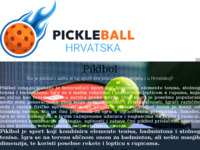 Frontpage screenshot for site: Piklbol - Sve o Piklbol sportu u Hrvatskoj (https://pickleballhrvatska.com/)