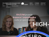 Frontpage screenshot for site: Razum (http://razum.com.hr)