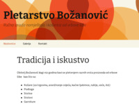 Frontpage screenshot for site: Tradicija i iskustvo - Pletarstvo Božanović (https://pletarstvo-bozanovic.hr)