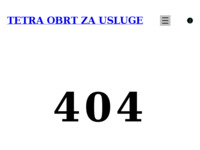 Frontpage screenshot for site: Tetra obrt (http://tetraobrtzausluge.com/wp/)