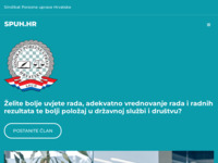 Frontpage screenshot for site: Sindikat Porezne uprave Hrvatske (https://spuh.hr/)