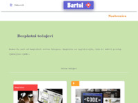 Frontpage screenshot for site: Bartol plus - Online tečajevi web dizajna i web programiranja (https://bartol.plus)