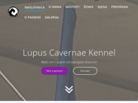 Frontpage screenshot for site: (https://lupuscavernaekennel.eu/)