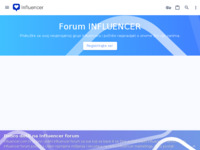 Frontpage screenshot for site: Influencer forum (https://influencer.com.hr)
