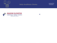 Frontpage screenshot for site: (http://www.marine-elevator.hr)