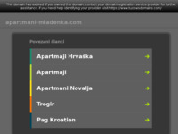 Frontpage screenshot for site: (http://www.apartmani-mladenka.com)