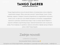Frontpage screenshot for site: Tango Argentino Zagreb (http://www.tangoargentino.hr)