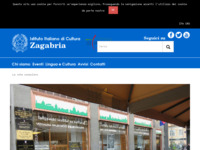 Frontpage screenshot for site: (http://www.iiczagabria.esteri.it/)