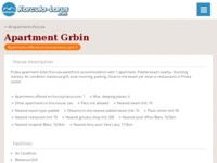 Frontpage screenshot for site: Apartman Ivica Grbin, Prižba (http://grbin.prizba.net/)