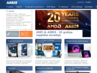Frontpage screenshot for site: Asbis Hrvatska (http://www.asbis.hr)
