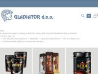 Frontpage screenshot for site: (http://www.gladiator.hr/)