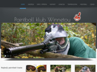 Frontpage screenshot for site: Paintball klub 