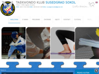 Frontpage screenshot for site: Taekwondo klub Susedgrad Sokol (http://www.tkd-susedgrad-sokol.hr/)