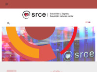 Frontpage screenshot for site: Sveučilišni računski centar - SRCE (http://www.srce.hr/)
