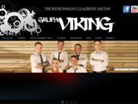 Frontpage screenshot for site: Službena stranica velikogoričkog benda (http://www.grupaviking.net)