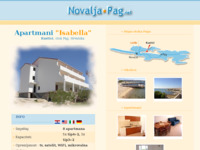 Frontpage screenshot for site: (http://www.isabella.novalja-pag.net/)
