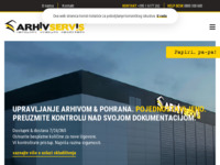 Frontpage screenshot for site: (http://www.arhivservis.hr/)