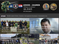 Frontpage screenshot for site: UDHOS, Zagreb (http://www.udhos-zagreb.hr/)