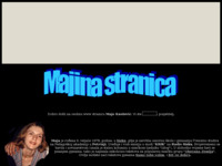 Frontpage screenshot for site: (http://members.tripod.com/~majica/Maja.htm)