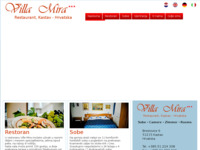 Frontpage screenshot for site: Villa Mira (http://www.villamira.hr/)
