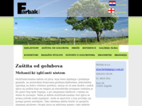 Frontpage screenshot for site: Zaštita od golubova i ptica, izrada konektora (http://www.farbak.hr/)