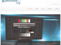 Frontpage screenshot for site: (http://www.elektronika-jug.hr)