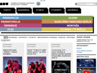 Frontpage screenshot for site: (http://www.frka.adu.hr/)
