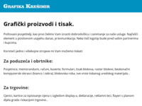 Frontpage screenshot for site: (http://www.grafika-kresimir.hr)