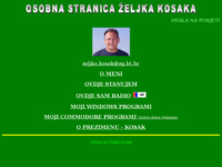 Slika naslovnice sjedišta: Osobna stranica Željka Kosaka (http://free-zg.htnet.hr/kosak)