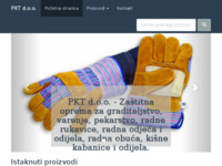 Frontpage screenshot for site: PKT d.o.o. - Zaštita na radu (http://www.pkt.hr)