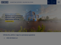 Frontpage screenshot for site: Geze Hrvatska (http://www.geze.hr)