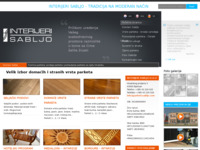 Frontpage screenshot for site: Parketi Sabljo d.o.o. - Rovišće (http://parketi-sabljo.com/)