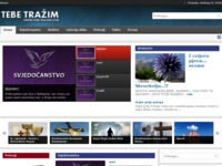 Frontpage screenshot for site: Tebe tražim (http://www.tebe-trazim.com/)