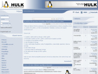Frontpage screenshot for site: HULK - Hrvatska udruga Linux korisnika (http://www.linux.hr)