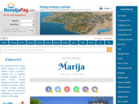 Frontpage screenshot for site: Apartmani Marija, otok Pag, Dražica (http://www.novalja-pag.net/zubovici/marija/)
