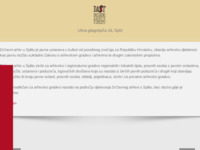 Frontpage screenshot for site: Državni arhiv u Splitu (http://www.das.hr)