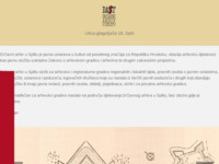 Frontpage screenshot for site: Državni arhiv u Splitu (http://www.das.hr)