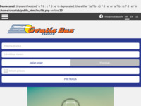 Frontpage screenshot for site: Croatia Bus (http://www.croatiabus.hr/)